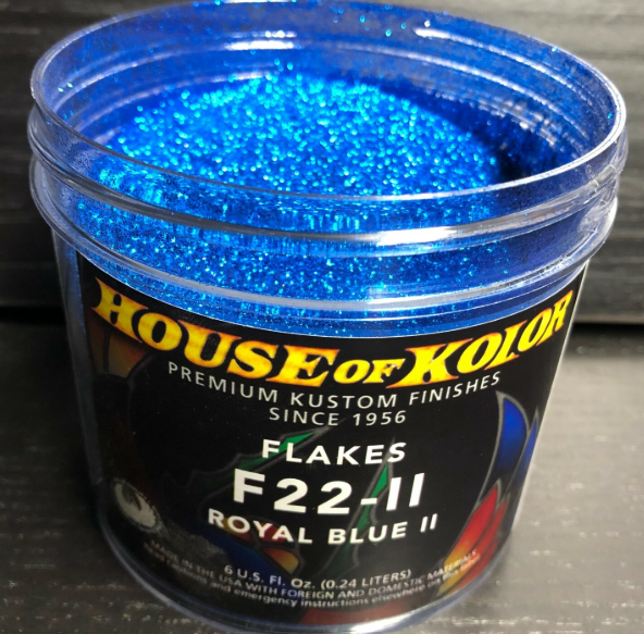 House of Kolor F22-II.C01 Royal Blue II dry flake, 6 oz can