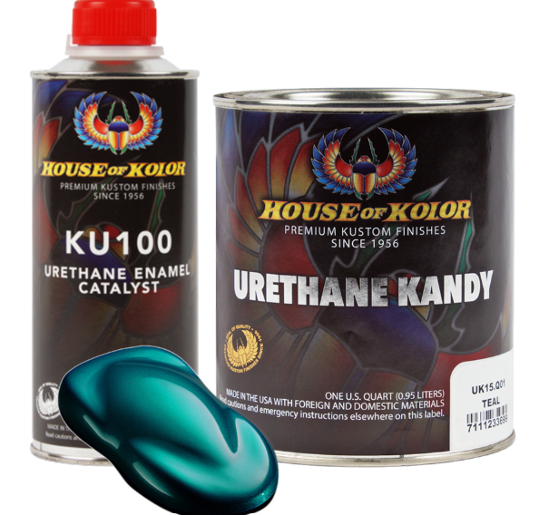 House of Kolor UK15.Q01 Teal Urethane Kandy, 1 quart can