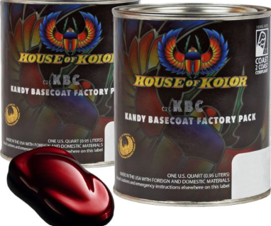 House of Kolor C2C-KBC11.Q01 Apple Red Kandy Basecoat, 1 quart can