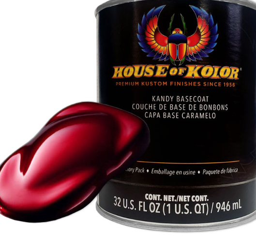 House of Kolor C2C-KBC01.Q01 Brandywine Kandy Basecoat, 1 quart can