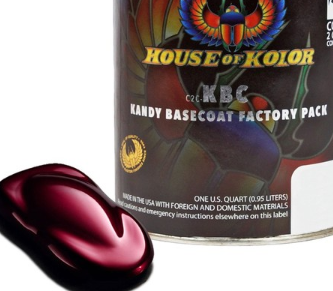 House of Kolor KBC06.Q01 Burgundy Kandy Basecoat, 1 quart can