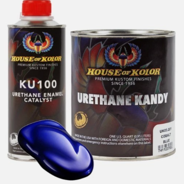 House of Kolor UK05.Q01 Cobalt Blue Urethane Kandy, 1 quart can
