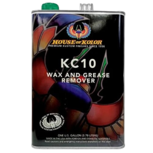 House of Kolor KC10 Wax & Grease Remover automotive surface cleaner for removing wax, grease, silicone, and contaminants before painting.