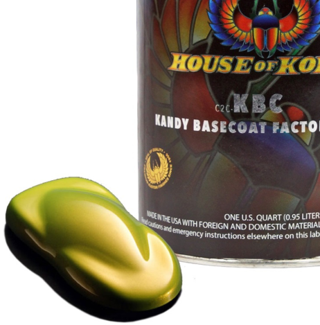 House of Kolor KBC02.Q01 Lime Gold Kandy Basecoat, 1 quart can