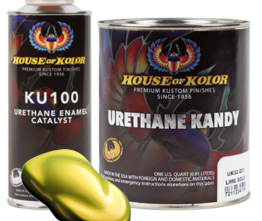 House of Kolor UK02.Q01 Lime Gold Urethane Kandy, 1 quart can