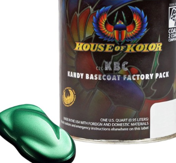 House of Kolor C2C-KBC09.Q01 Organic Green Kandy Basecoat, 1 quart can
