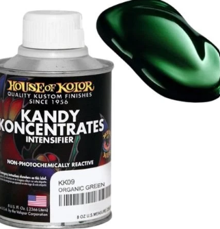 House of Kolor KK09.C02 Organic Green Kandy Koncentrate, 8 oz can