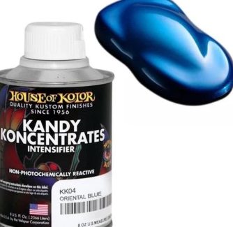House of Kolor KK04.C02 Oriental Blue Kandy Koncentrate, 8 oz can