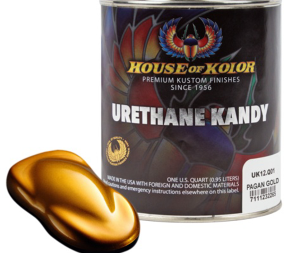 House of Kolor UK12.Q01 Pagan Gold Urethane Kandy, 1 quart can