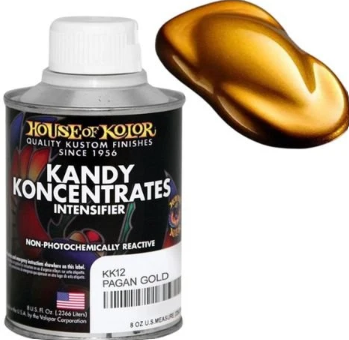 House of Kolor KK12.C02 Pagan Gold Kandy Koncentrate, 8 oz can