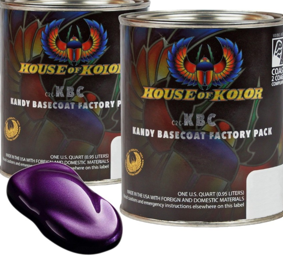 House of Kolor C2C-KBC10.Q01 Purple Kandy Basecoat, 1 quart can