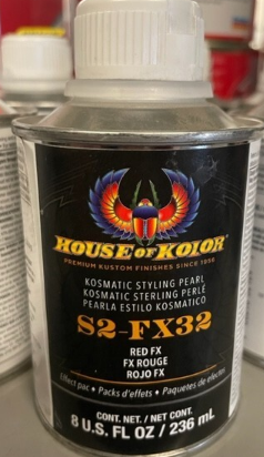 House of Kolor S2-FX32.HP1 Kosmatic Styling Pearl Red FX, half pint can