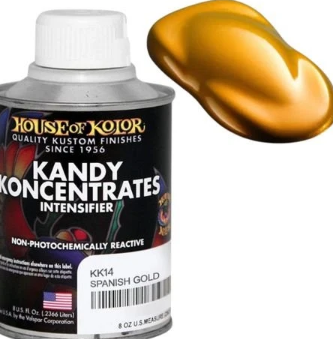 House of Kolor KK14.C02 Spanish Gold Kandy Koncentrate, 8 oz can