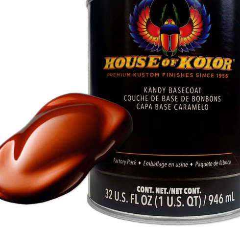 House of Kolor C2C-KBC08.Q01 Tangerine Kandy Basecoat, 1 quart can